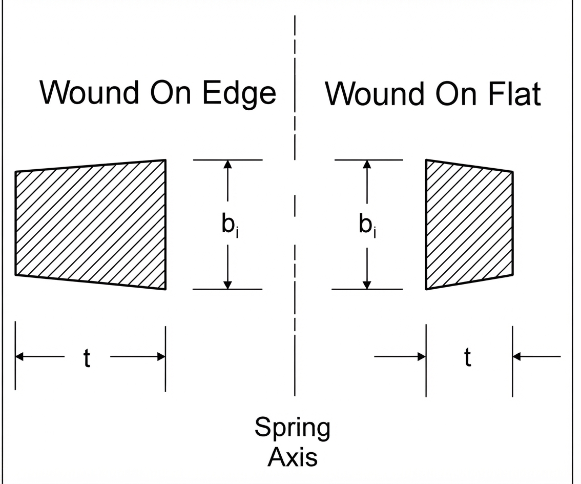 Keystoned Sections, Wound on Edge and on Flat