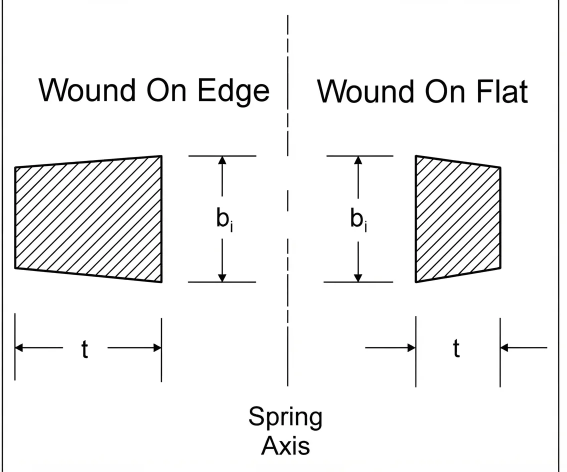 Keystoned Sections, Wound on Edge and on Flat