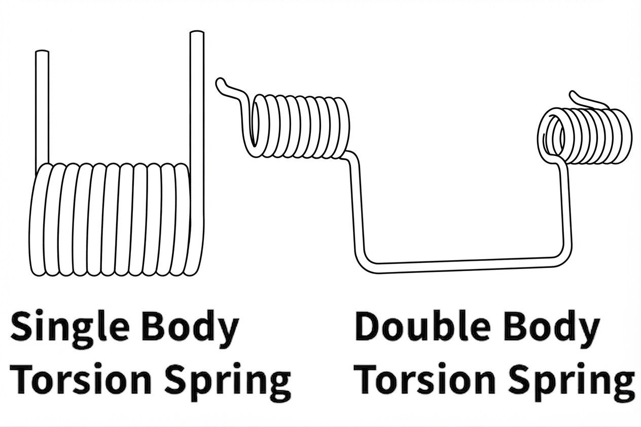 Single- and Double-Bodied Torsion Springs