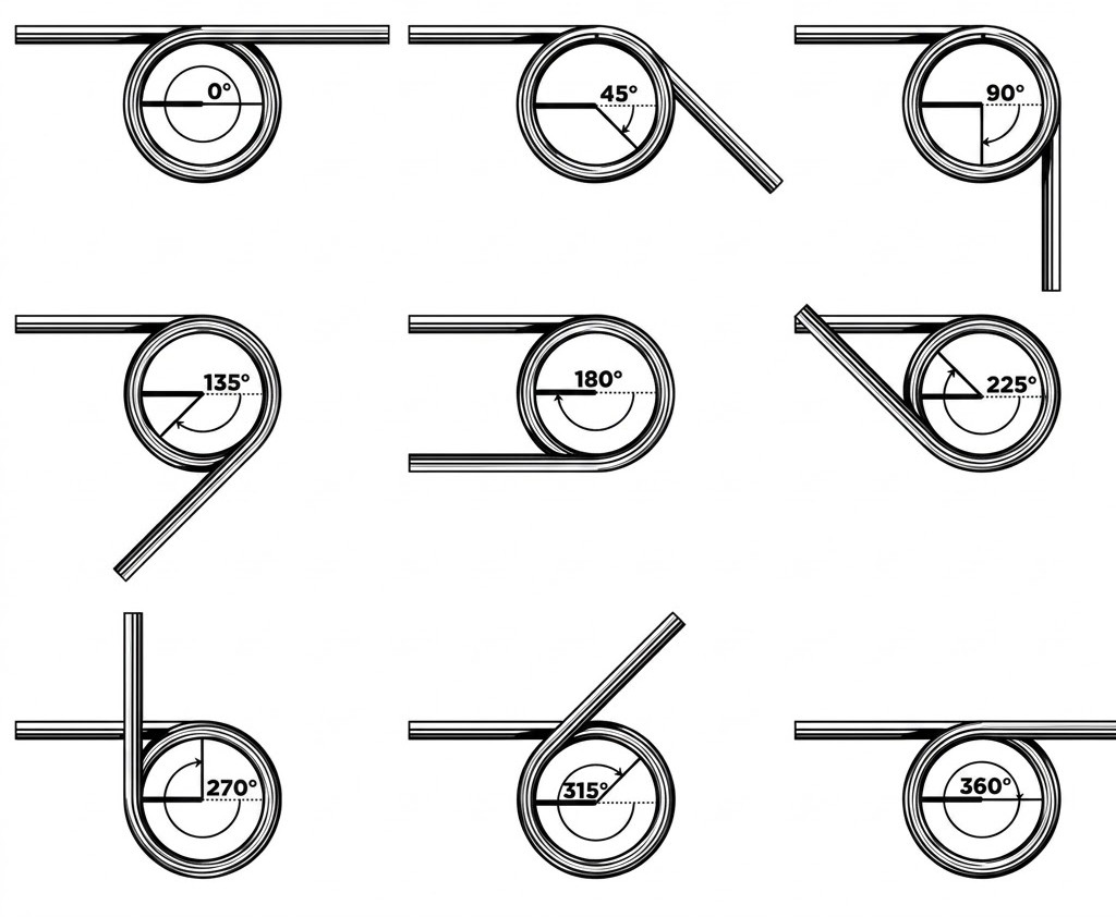 Torsion Spring Arm Orientation at 3.25, 3.50, and 3.75 Body Coils